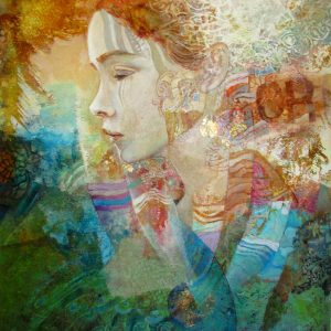 Impression d' art toile " Elena"