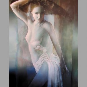 Impression d' art œuvre d' art "Fille originale"